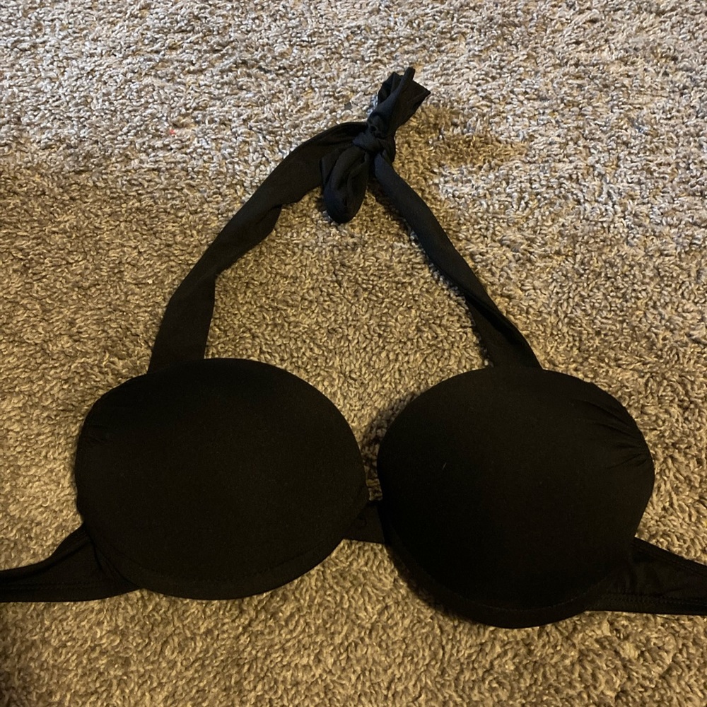 ♡ black push up bikini top